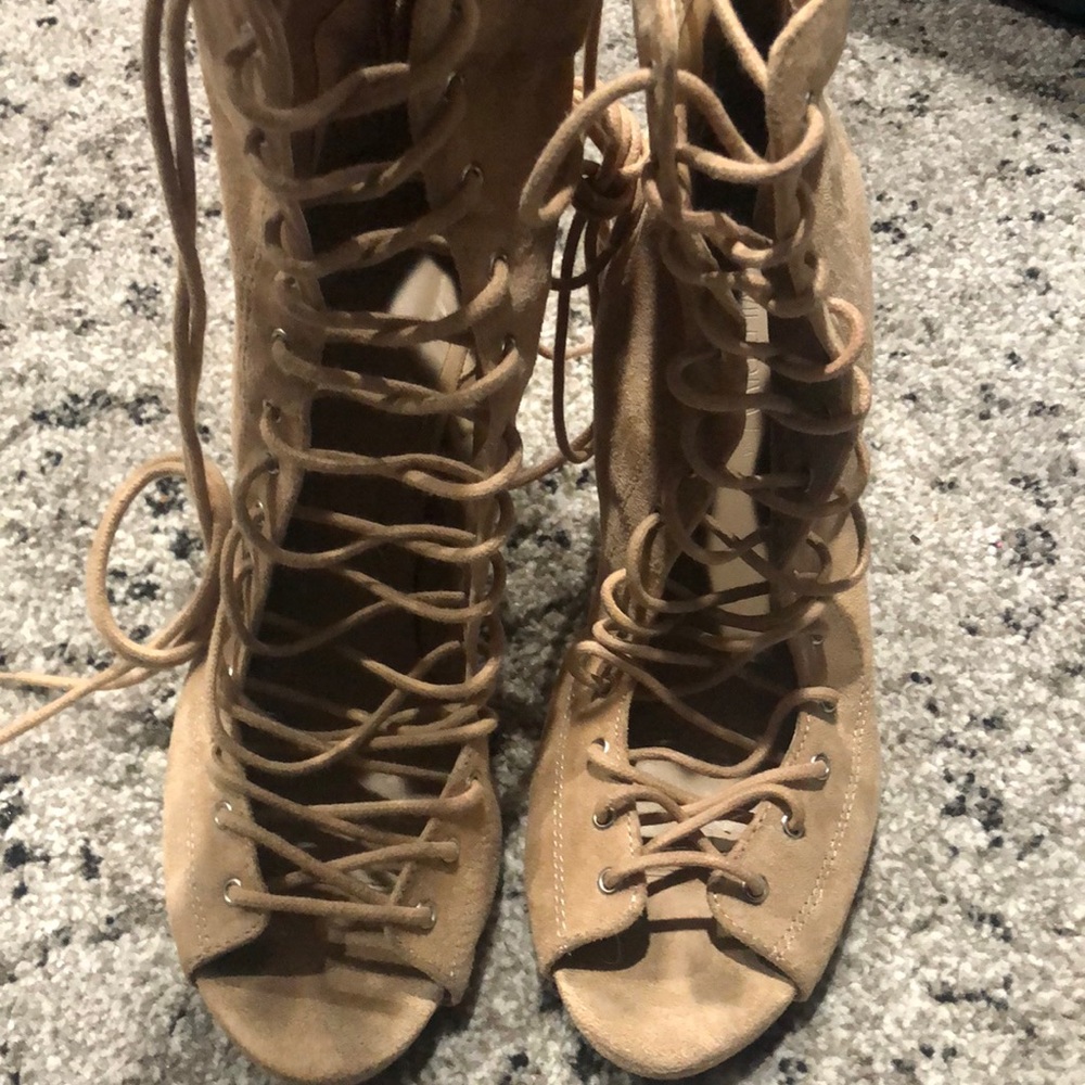 Lace up heels